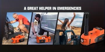 Гидравлический электрический автомобильный подъемник 5T с воздушным компрессором и светодиодной подсветкой