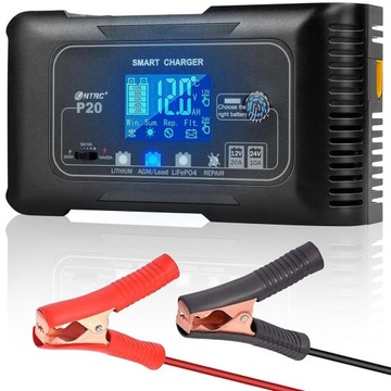ŁADOWARKA PROSTOWNIK DO AKUMULATORA 20A 12V 24V SMART CHARGER HTRC