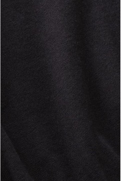 Esprit sweter damski czarny okrągły z rękawami 3/4 wygodny, rozmiar M