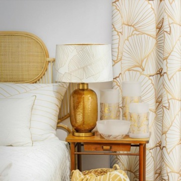 ДЕКОРАТИВНАЯ ВАЗА LUNA 15X40 БЕЛАЯ + ЗОЛОТО