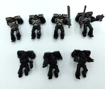 Warhammer 40k Space Marines Assault Squad zestaw 7 figurek plastik