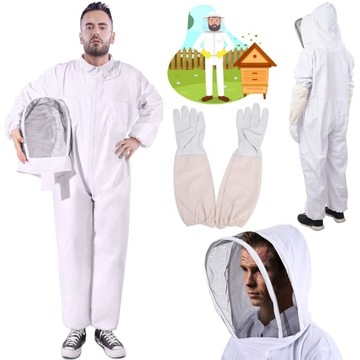 Костюм пчеловода с перчатками - размер XL/XXL