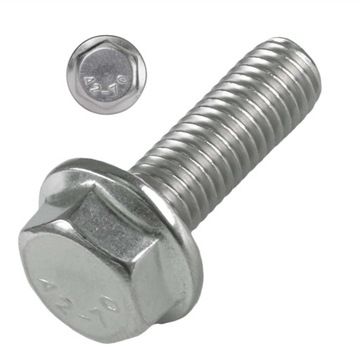 6921 A2 M6X12 ŚRUBA KOŁNIERZOWA 6-kątna PODKŁADKOWA NIERDZEWNA INOX kpl=10