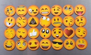 МАГНИТЫ НА ХОЛОДИЛЬНИК ЭМОЦИИ УЛЫБКИ 28 шт.