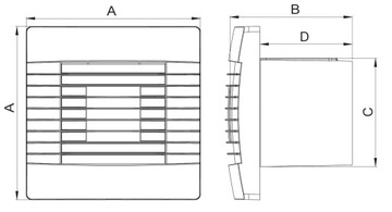 Wentylator łazienkowy pRestige100 standard