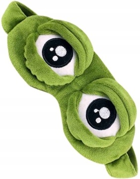 FROG Eye MASK для спящей лягушки Повязка на голову зеленая