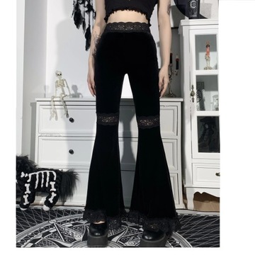 Moda Spodnie Dzwony Zara Dzwony czarny Wygl\u0105d w stylu miejskim 