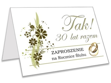 Zaproszenia na Rocznicę Ślubu + ZAWIESZKI GRATIS