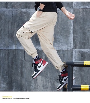 Hip-hopowe Spodnie Cargo Modne Spodnie Joggersy8XL
