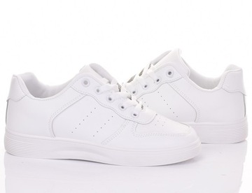 LEKKIE BUTY SPORTOWE DAMSKIE ADIDASY SKÓRZANE TENISÓWKI