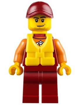 D4*LEGO FIGURKA cty0810 RATOWNIK KAPOK, NOWA