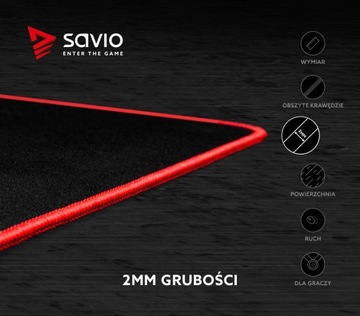 Podkładka Savio Turbo Dynamic S - 250x250x2mm