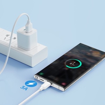 Szybkie Ładowanie mocny KABEL USB type-C typ C usb-c 3A 2m QC 3.0 poco moto