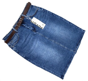 M.SARA МОДНАЯ, ГИБКАЯ ДЖИНСОВАЯ ЮБКА ДЛЯ ПОХУДЕНИЯ