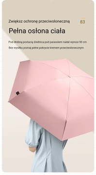 Capsule Sun Mini Kompaktowy przenośny parasol przeciwsłoneczny UV