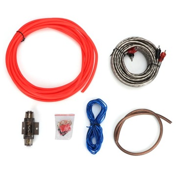 Wzmacniacz 8GA Zestaw subwoofera Linie rurowe Car Audio Wire Cables