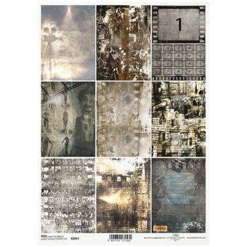 PAPIER RYŻOWY do decoupage magia kina klisze