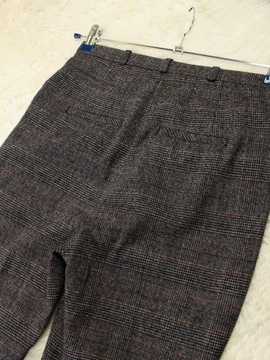 NEXT Spodnie eleganckie z wzorkiem nogawki z rozcięciami r. S 36