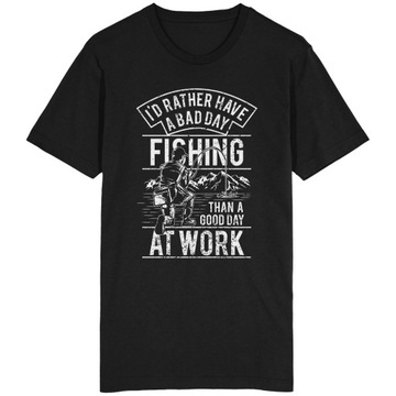 Bad Day Fishing Koszulka Dla Wędkarza Rybaka