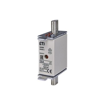 WKŁADKA topikowa NH00C BEZPIECZNIK WT-00 25A ETI