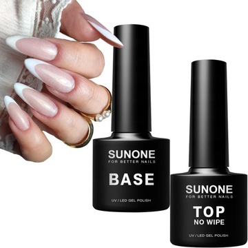 SUNONE Zestaw Hybrydowy UV/LED Baza + Top No Wipe 5g