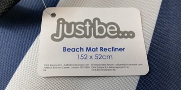 просто будь. пляжный коврик, складной, переносной, регулируемый шезлонг со спинкой