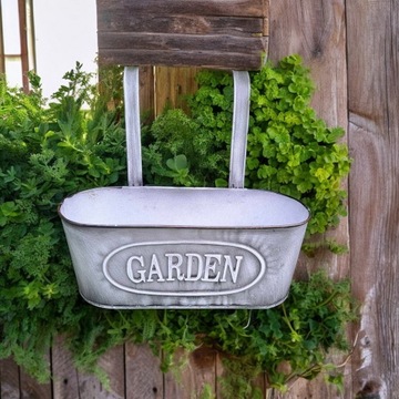 Цветочный горшок, подвесная крышка, металлический балконный ящик для цветов и трав.