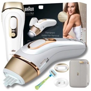 DEPILATOR BRAUN Silk-expert PRO IPL SensoAdapt + 2 NASADKI + MASZYNKA