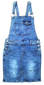 ДЖИНСОВОЕ ПЛАТЬЕ С ДЖИНСОВОЙ ЮБКОЙ