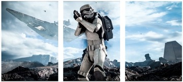 3x OBRAZ NA ŚCIANĘ STAR WARS BATTLEFRONT 30x40