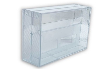 10x Podwójne pudełko na kasety magnetofonowe Transparent motylki butterfly