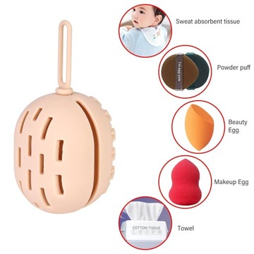 2x СИЛИКОНОВЫЙ ЧЕХОЛ ДЛЯ КИСТЕЙ ДЛЯ МАКИЯЖА ГУБКА ДОРОЖНАЯ КОСМЕТИЧЕСКАЯ СУМОЧКА