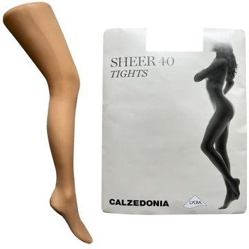 CALZEDONIA rajstopy SHEER 40 DEN TIGHTS Tg 4 L