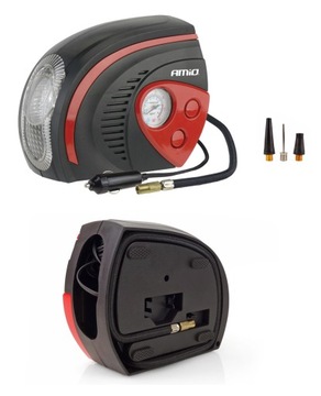 Sprężarka samochodowa latarka LED 12V