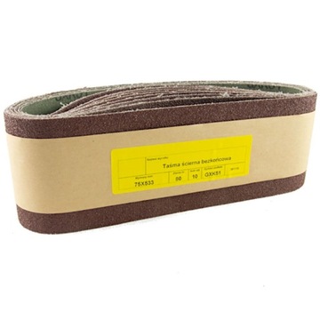 PAS ŚCIERNY BEZKOŃCOWY TAŚMA 75x533 KORUND P150