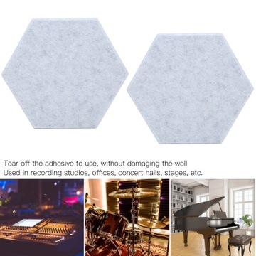 12 шт. шестигранная звукопоглощающая доска