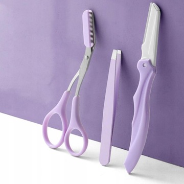 Ножницы для бровей с гребешком для подравнивания бровей.