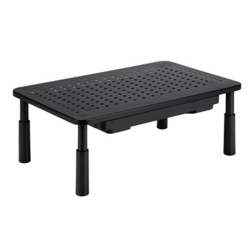 Podstawa pod monitor laptop z szufladą metalowa