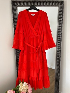 Alexis for Target czerwona sukienka midi L