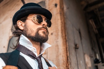 СОЛНЦЕЗАЩИТНЫЕ ОЧКИ KINGSEVEN STEAMPUNK LEONKS КРУГЛЫЕ РЕТРО ЗОЛОТЫЕ