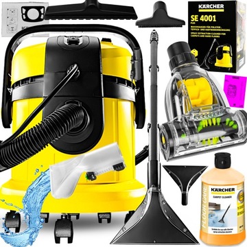 ODKURZACZ PIORĄCY WIELOFUNKCYJNY SE 4001 PLUS KARCHER PRANIE TAPICERKI XXXL