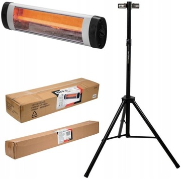 YATO KWARCOWY PROMIENNIK PODCZERWIENI TARASOWY 2000W + STATYW YT-99530
