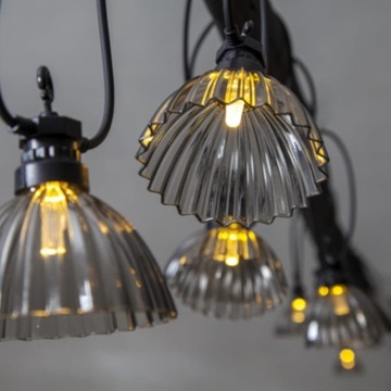 СВЕТОДИОДНЫЕ САДОВЫЕ ЛАМПЫ СВЕТОВАЯ ГИРЛЯНДИЯ ДЛЯ САДА НА ТЕРРАСЕ 4,5 М 10 LED LOFT