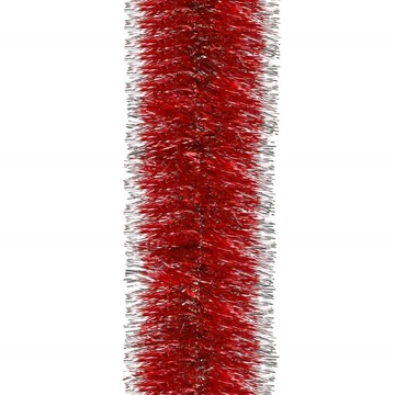 ŁAŃCUCH CHOINKOWY czerwony 6m GIRLANDA ŚWIĄTECZNA NA CHOINKĘ XXL gruby 7cm