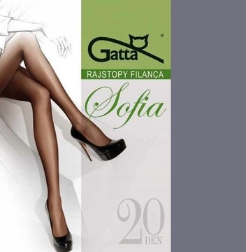 Gatta SOFIA rajstopy elstil 20den grigio r.6