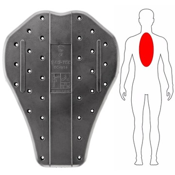 Sas-Tec Ochraniacz Pleców Level 2 - 350/270/20 mm