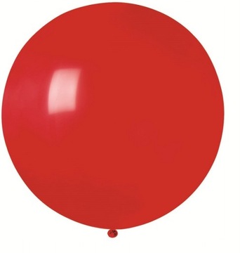 Balon Gigant Kula Pastelowa Czerwony Olbrzymi 80cm