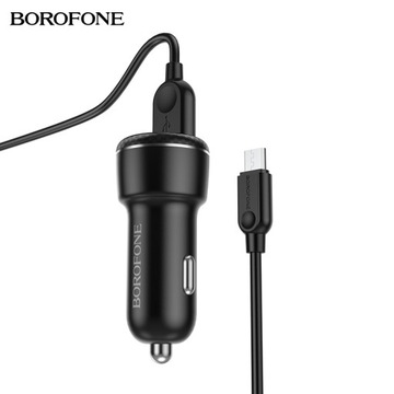 BZ17 Зарядное устройство 2USB QC3.0 3A 18W LED + микрокабель