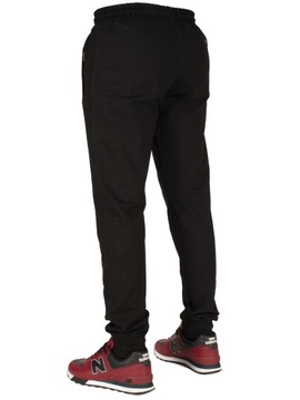 Dres spodnie męskie dresowe S czarne ze ściągaczem jogger