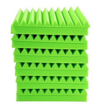 Pianka Wygłuszająca Panel akustyczny Klin Zielony - Idealny do Studia